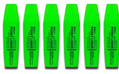 晨光绿色醒目荧光笔MG2150D