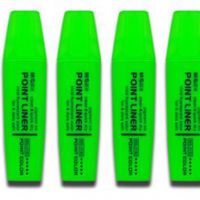 晨光绿色醒目荧光笔MG2150D