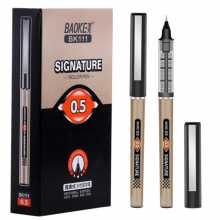 宝克直液式水性签字笔0.5黑色BK111