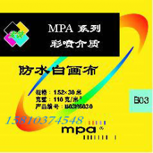 MPA B03系列 防水白画布 绢丝布 地图布 艺术布 打印布 110克/㎡  0.61m*30m