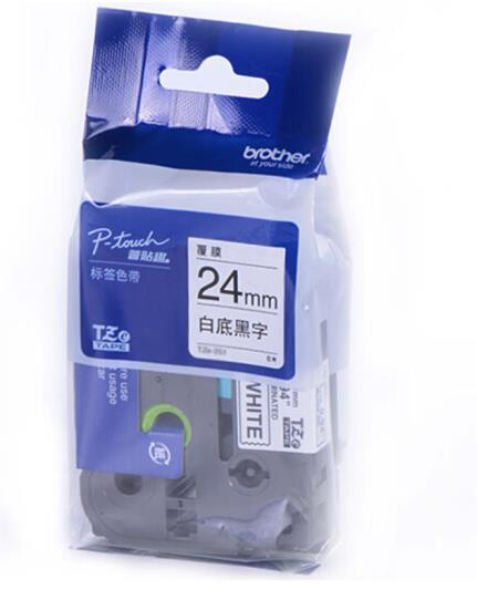 兄弟（brother）Tze-Z451 24mm红底黑字标签色带