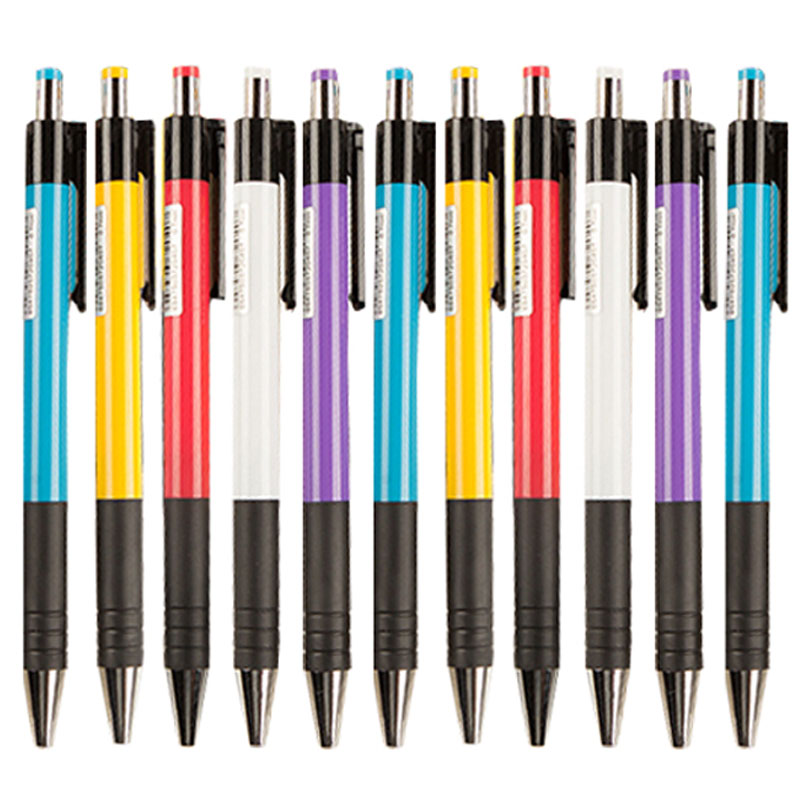 晨光(M&G)0.7mm蓝色经典按动圆珠笔 办公子弹头原子笔便携中油笔40支/盒ABP88402