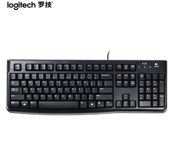 罗技（Logitech）K120 键盘 有线键盘 
