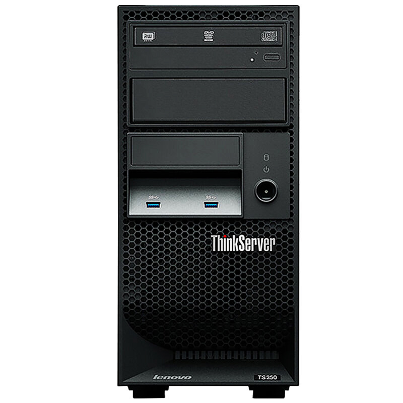  联想（ThinkServer）塔式服务器 TS250 (I3-7100/4GB/1T SATA非热插拔/DVD