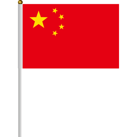 手持小国旗