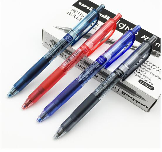三菱（Uni）UMN-105 按制中性笔 黑色 （替芯型号UMR-85）0.5mm 12支装