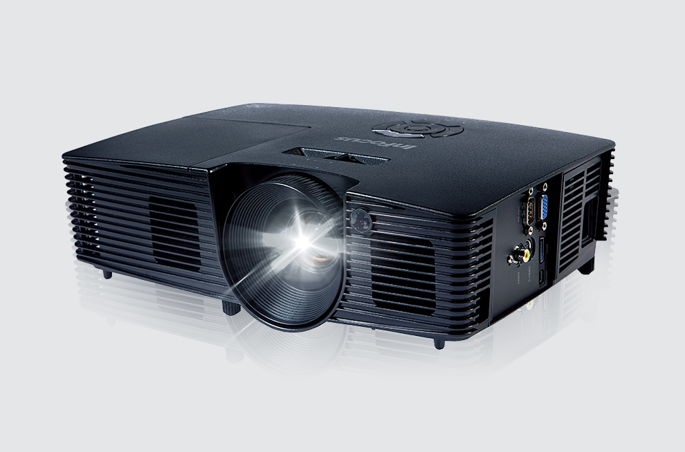 富可视(infocus) 商务办公高清投影机 3d投影仪 in323-xga 黑色