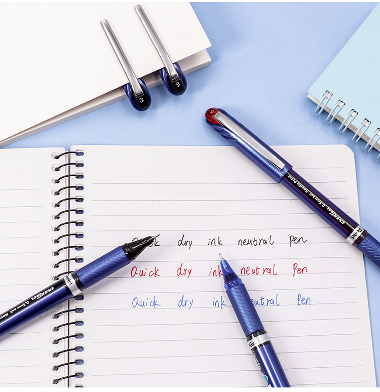 派通(pentel)速干中性笔商务签字笔考试专用水笔0.